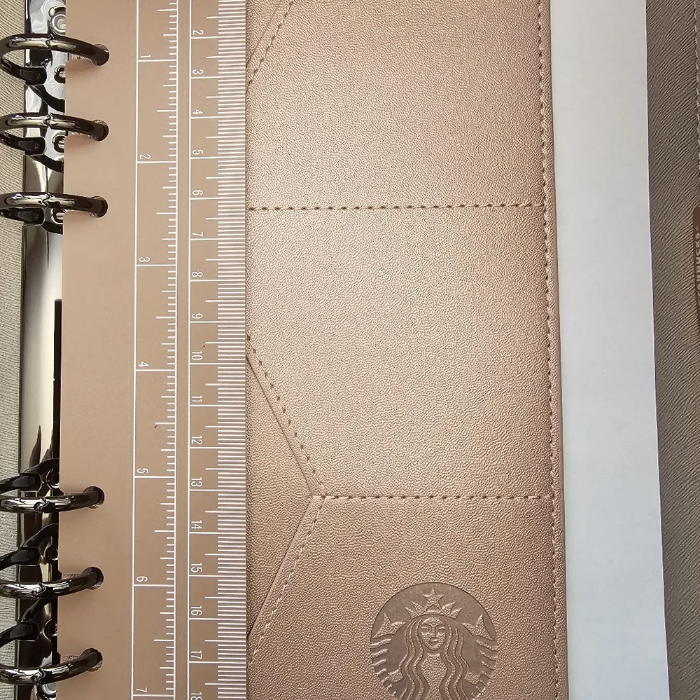 Starbucks Rose Gold Planner